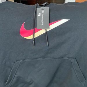 Nike cropped oversized hoodie